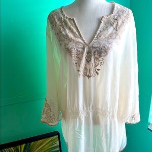 Colleen Lopez My Favorite Things embroidered cover up